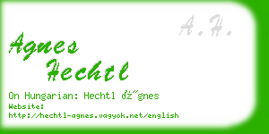 agnes hechtl business card